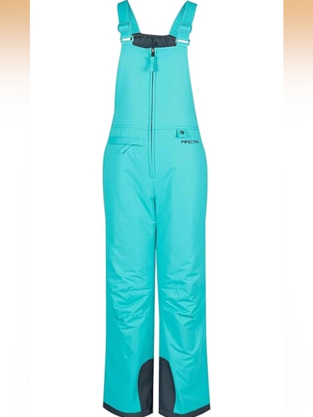 Arctix Kids Snow Bib Overalls Teal unisex-child Chest High